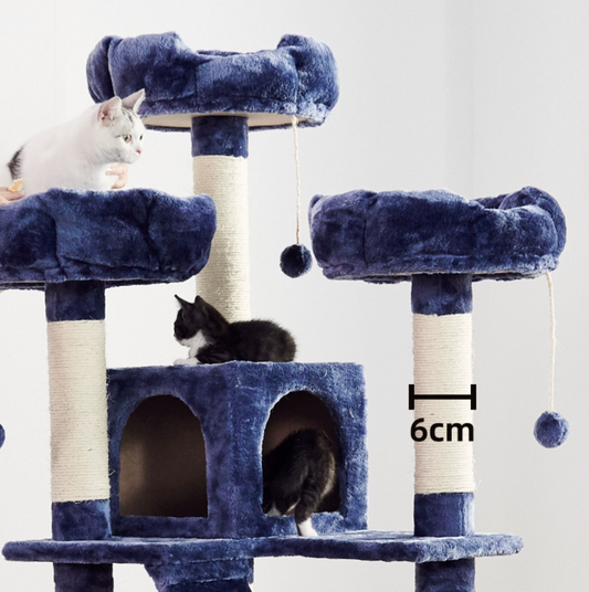 Chenpet Durable Large Plush Cat Trees Cat Climbing Pet Play