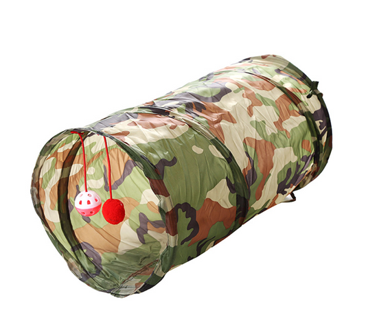 Chenpet Camouflage Color Foldable Cat Tunnels Pet Play Toys