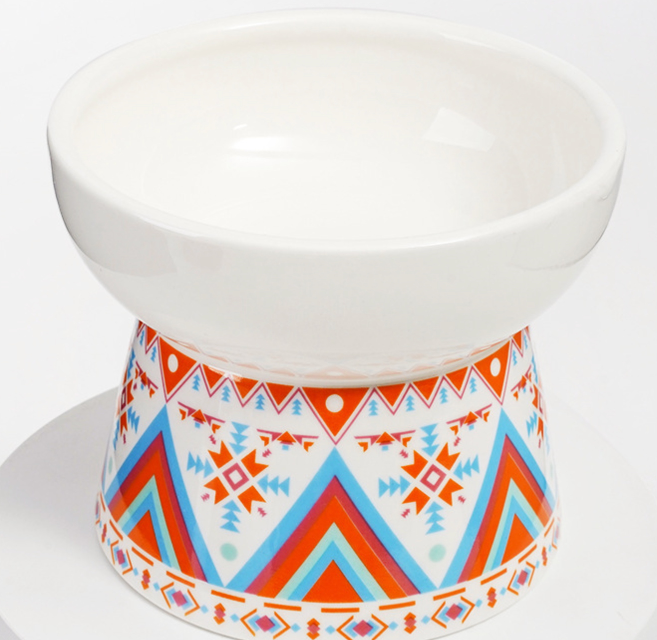 Chenpet Ceramic High Quality Boho Patterns Cat Bowls