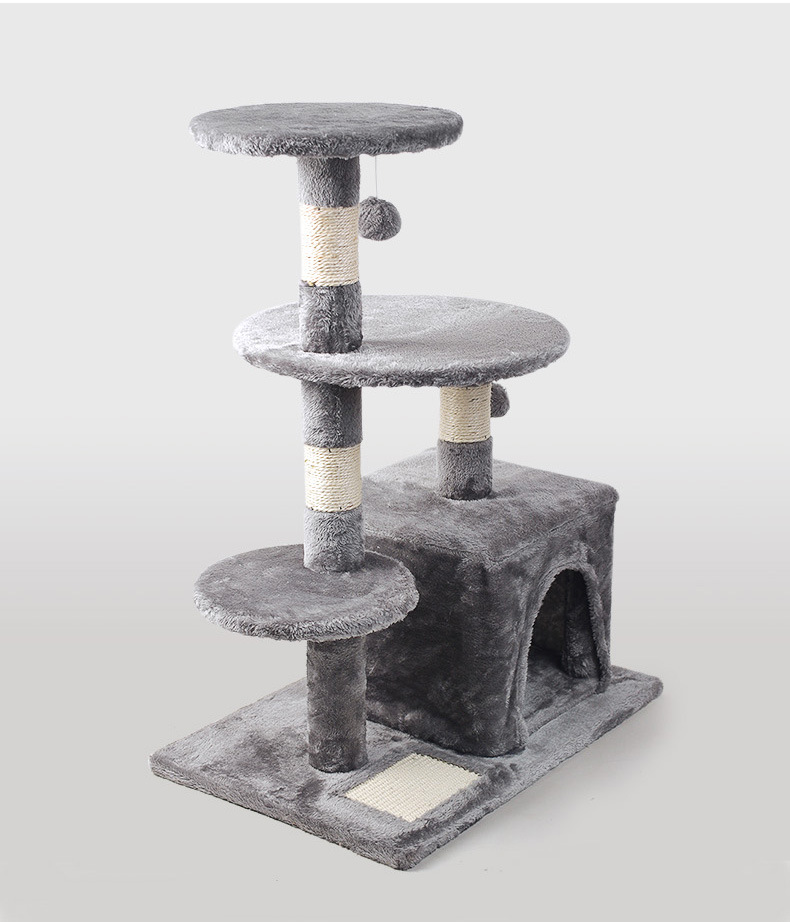 Chenpet High Quality Plush Gray Cat Trees