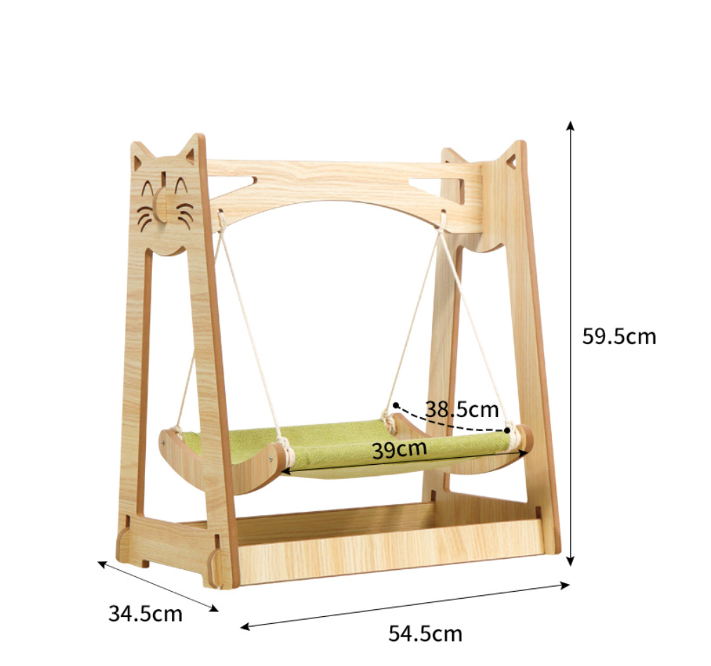 Chenpet Custom Slid Wood Cat Beds Hand Hammock