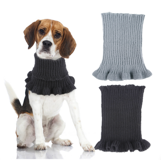 Chenpet Wholesale Knit  Winter Pet Warm Head Cover Knitted Collar High Elastic Ear Cover