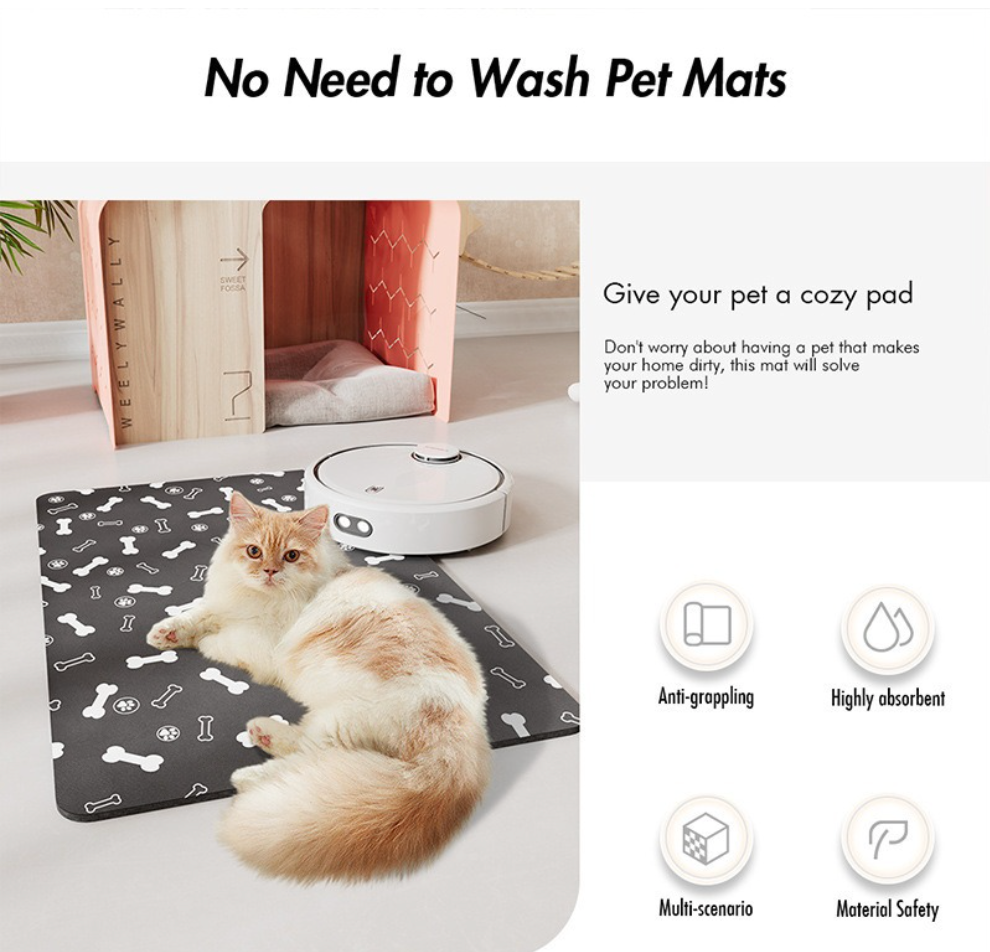 Chenpet Hot Selling Waterproof Pet Mats Leak Proof Moisture Resistant Dog & Cat Feeding Mats