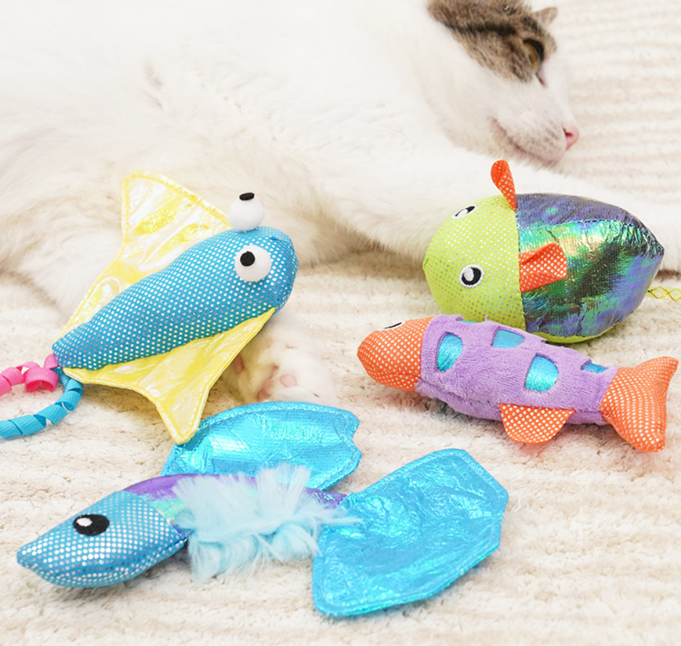 Chenpet Natural Catnip Fish Style Cat Plat Toys