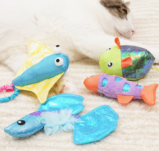 Chenpet Natural Catnip Fish Style Cat Plat Toys