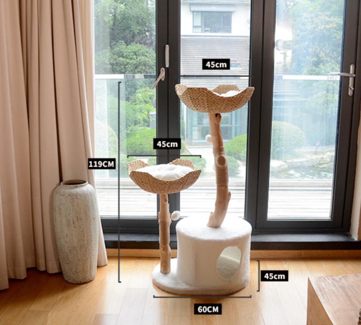 Chenpet Luxury Large Cat Trees Custom Solid Wood High Quality Cat Climbing