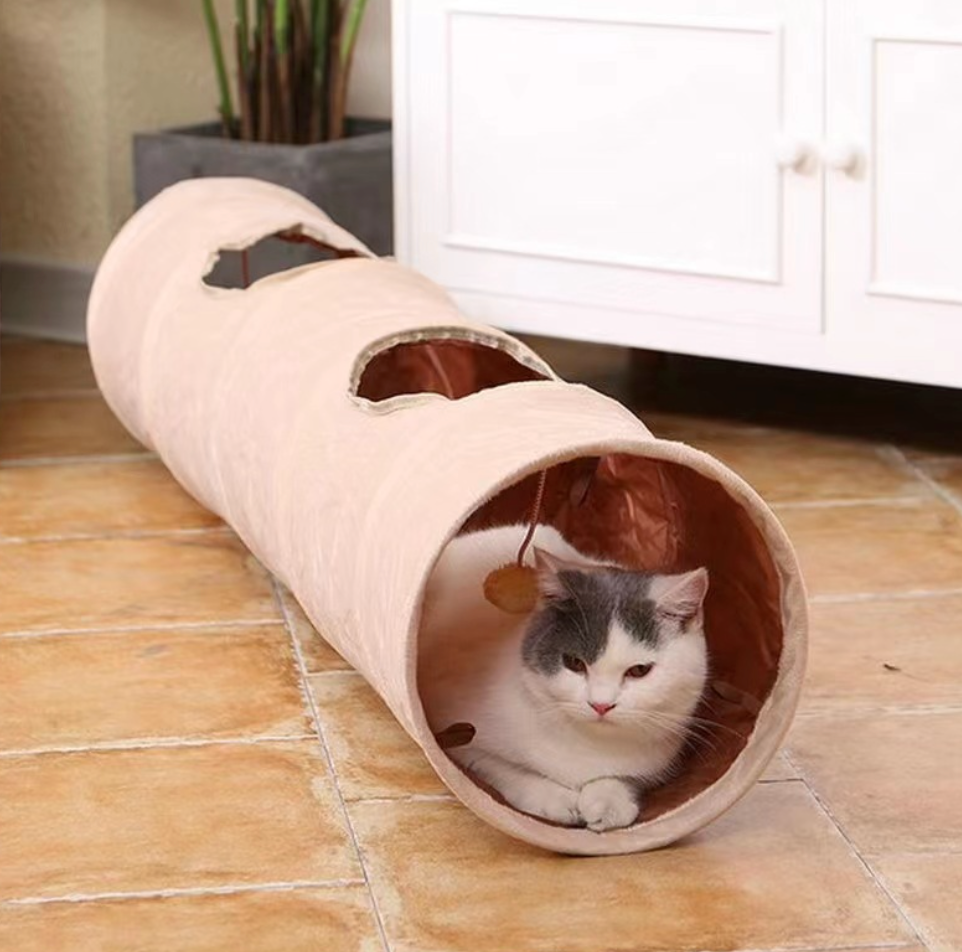 Chenpet Hot Selling Plush Cat Tunnels Pet Tunnels