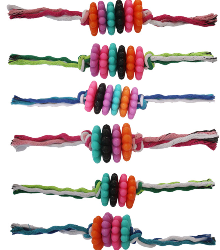 Chenpet Hand Braided Cotton Rope Chewing And Teeth Cleaning Rope Dog Toys