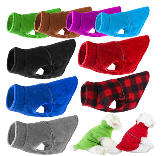 Chenpet Polar Fleece Dog Clothes Pet Winter Clothes