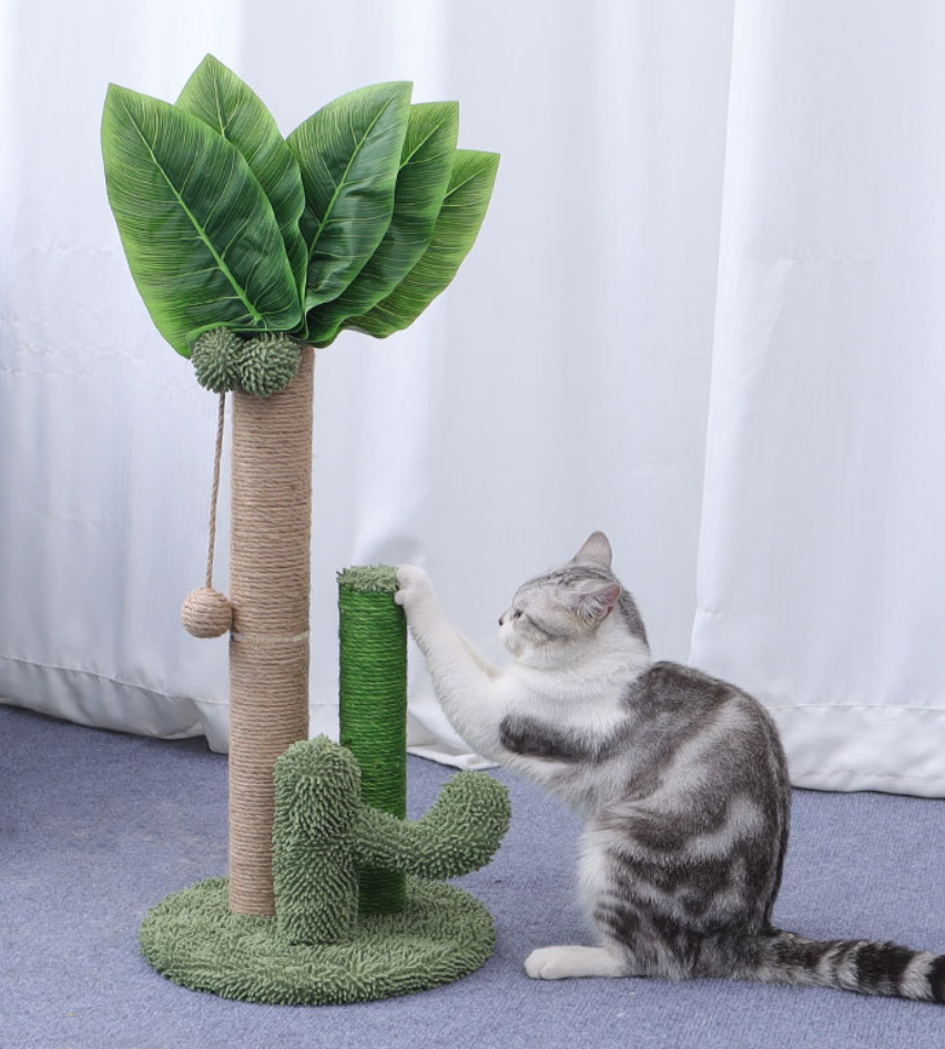 Chenpet Leave Cat Trees Cat Play Cactus Style Cat Trees