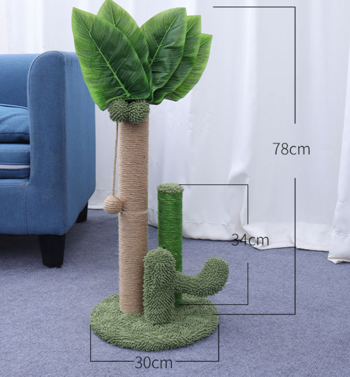 Chenpet Leave Cat Trees Cat Play Cactus Style Cat Trees