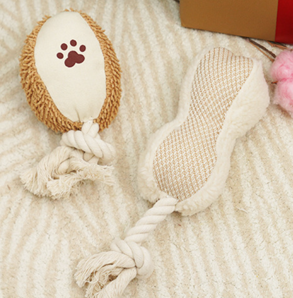 Chenpet Dog Bite Resistant Interlocking Plush Pet Toys