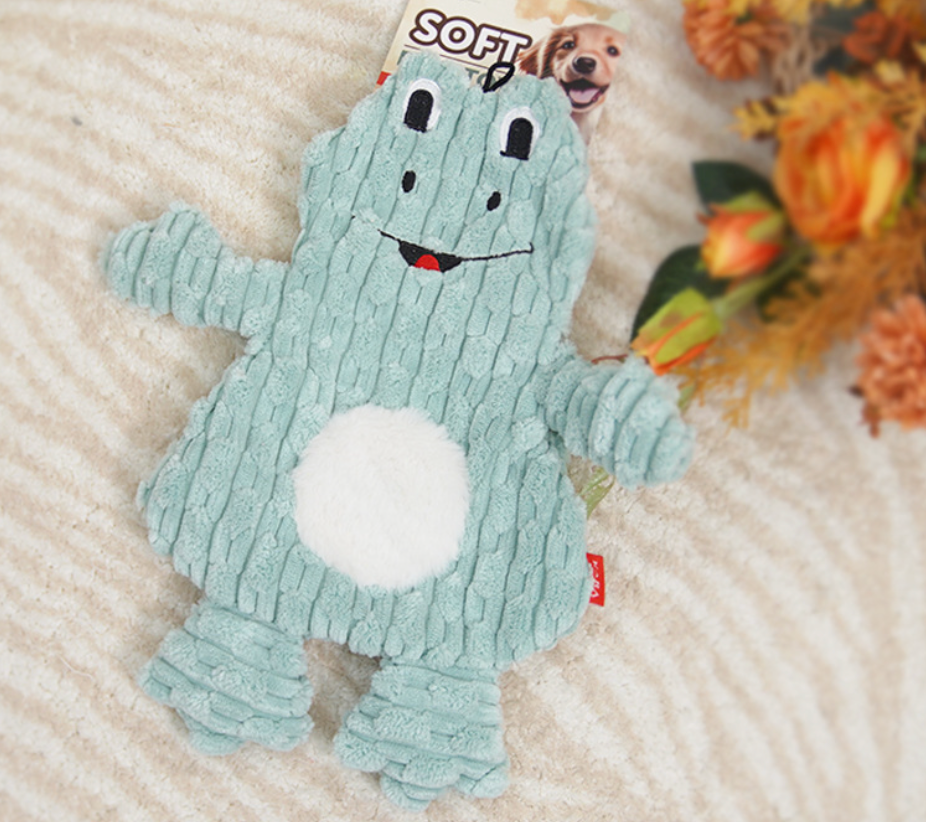 Chenpet Eco-friendly  Rattling Paper Cartoon Dog Bite Plush Toy