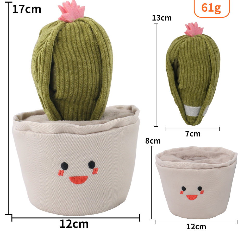 Chenpet Eco-friendly Cactus Pet Plush Dog Toys