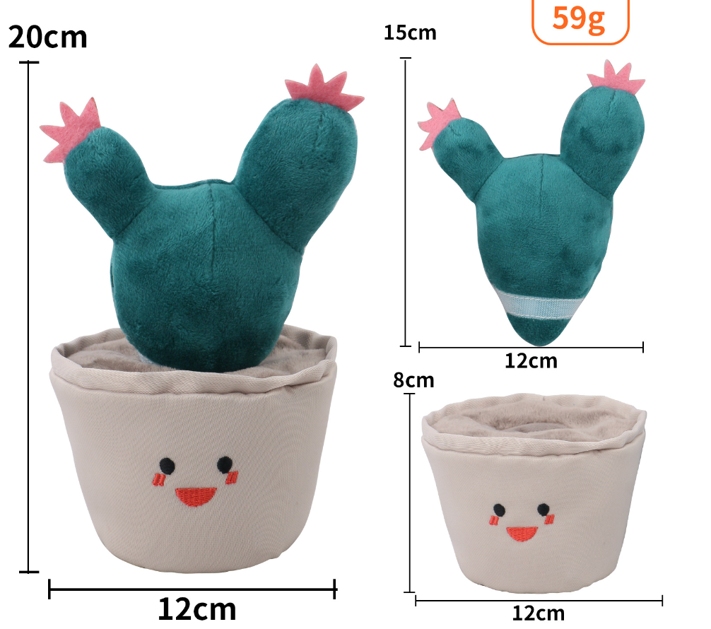 Chenpet Eco-friendly Cactus Pet Plush Dog Toys