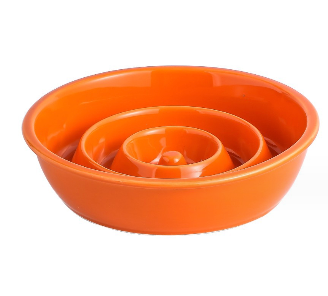 Chenpet Ceramics Pet Bowls Dog Water Bowls Slow Feeder Bowls