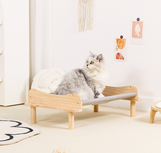 Chenpet Multi-layer Solid Wood Breathable Wooden Cat Beds