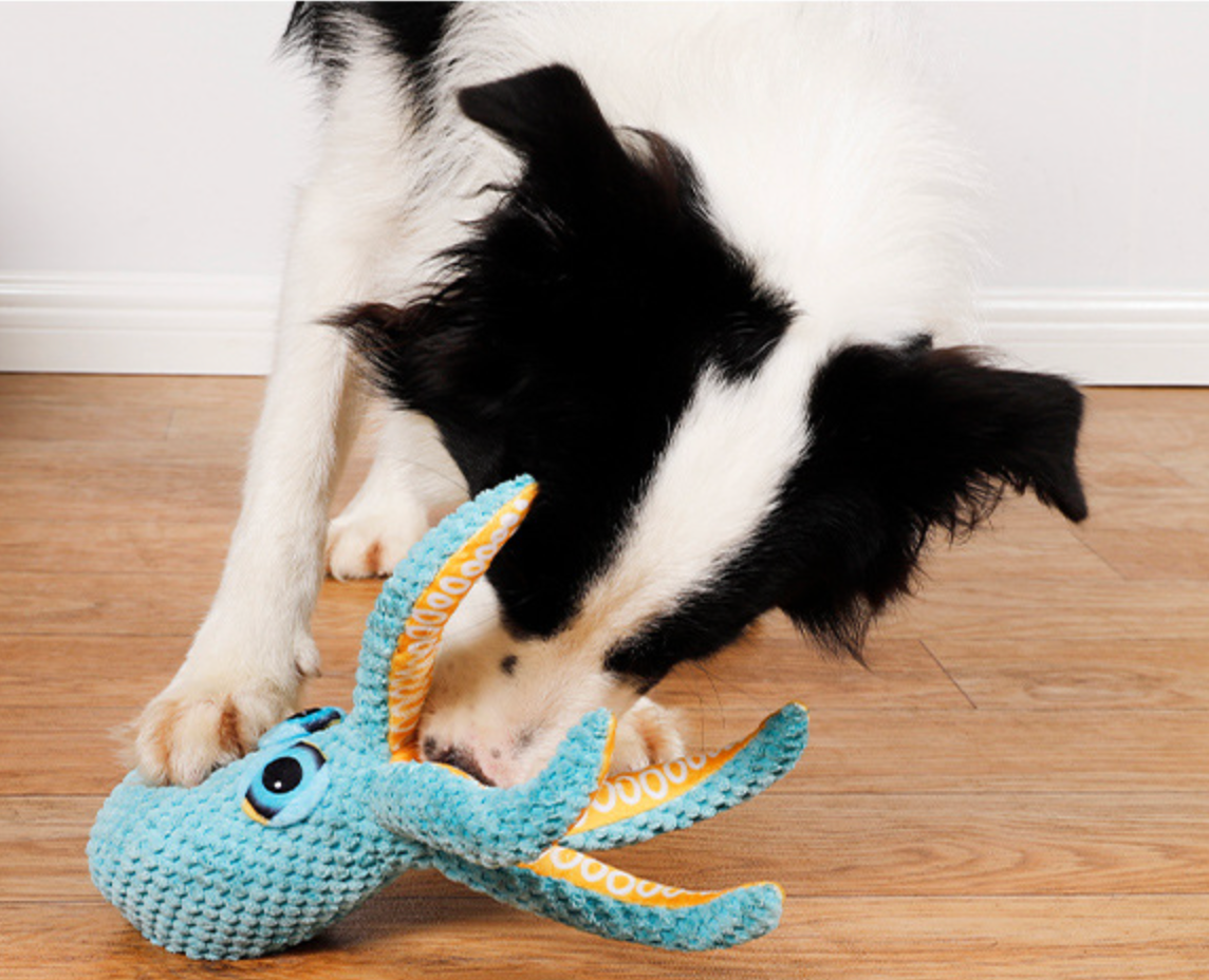 Chenpet Eco-friendly Plush Octopuses Pet Toys Dog Chews Toys