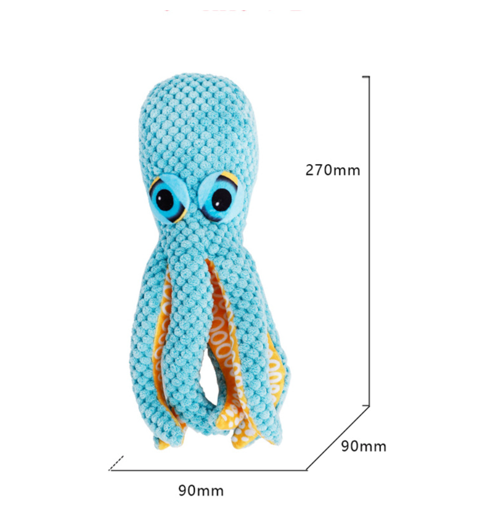 Chenpet Eco-friendly Plush Octopuses Pet Toys Dog Chews Toys