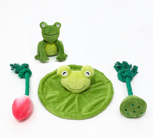 Chenpet Eco-friendly Lotus Flower Pet Plush Dog Toys