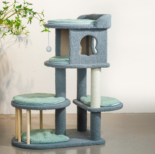 Chenpet Eco-friendly Large Wood Cat Trees