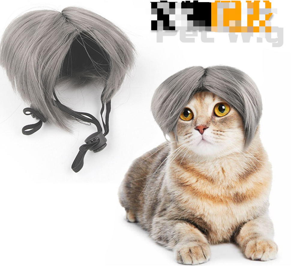 Chenpet New Adjustable Elastic Pet Wig Party Cat Wigs