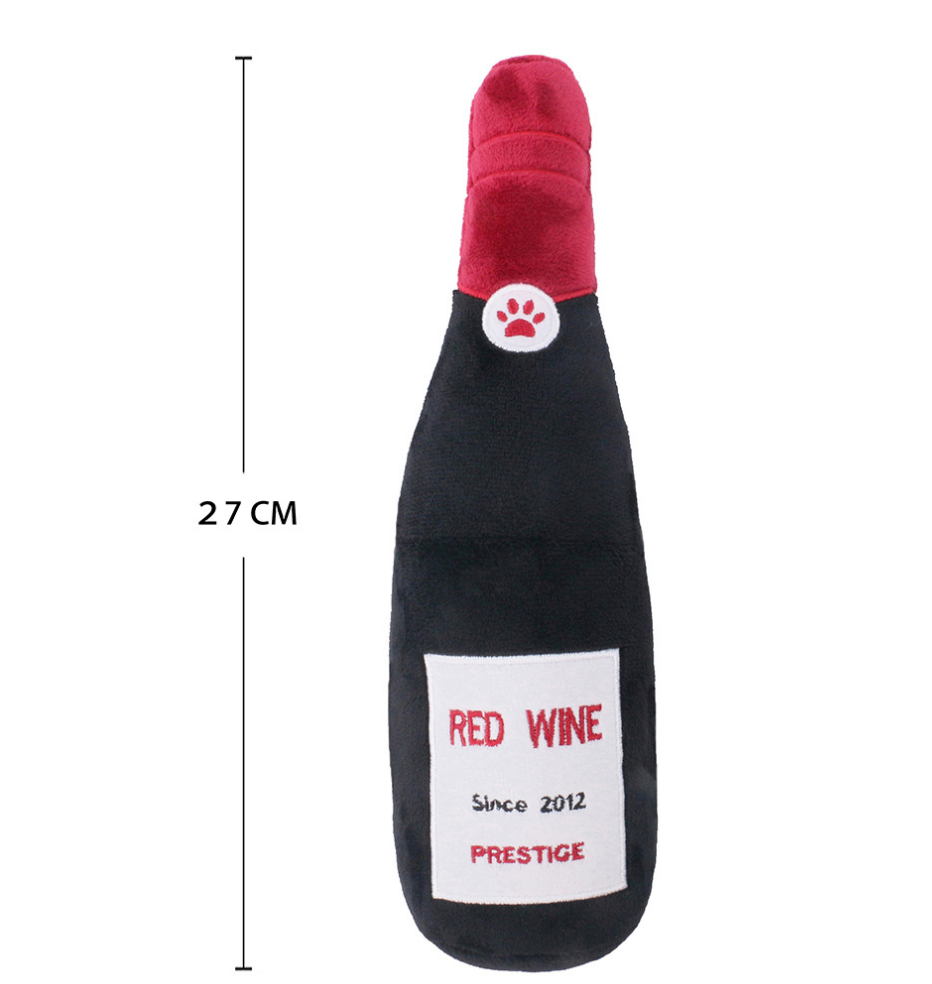 Chenpet Eco-friendly Hot Selling Wine Plush Pet Toys