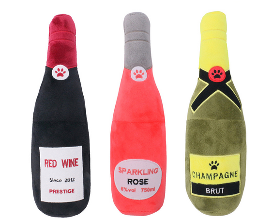 Chenpet Eco-friendly Hot Selling Wine Plush Pet Toys