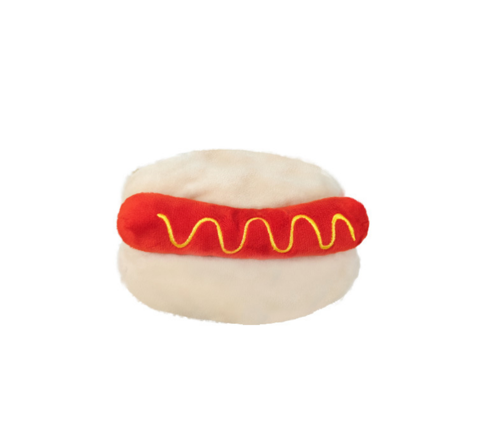 Chenpet Eco-friendly Custom Dog Hamburger French Fries Plush Chew Toys