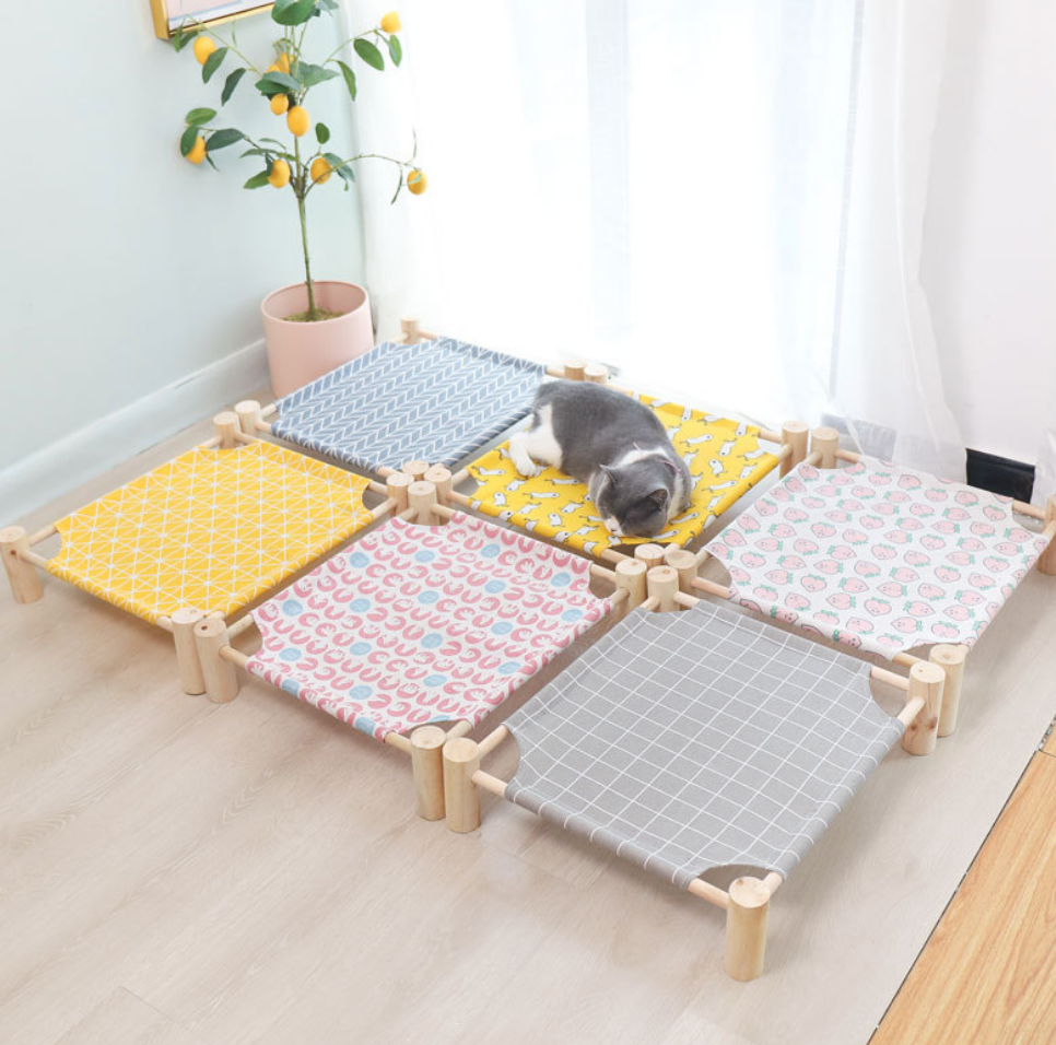 Chenpet Slid Wood Breathable Pet Beds Small Pet Wood Beds