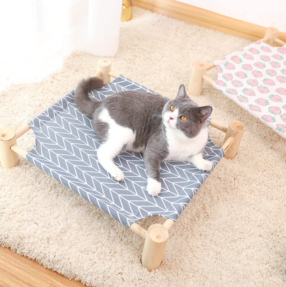 Chenpet Slid Wood Breathable Pet Beds Small Pet Wood Beds