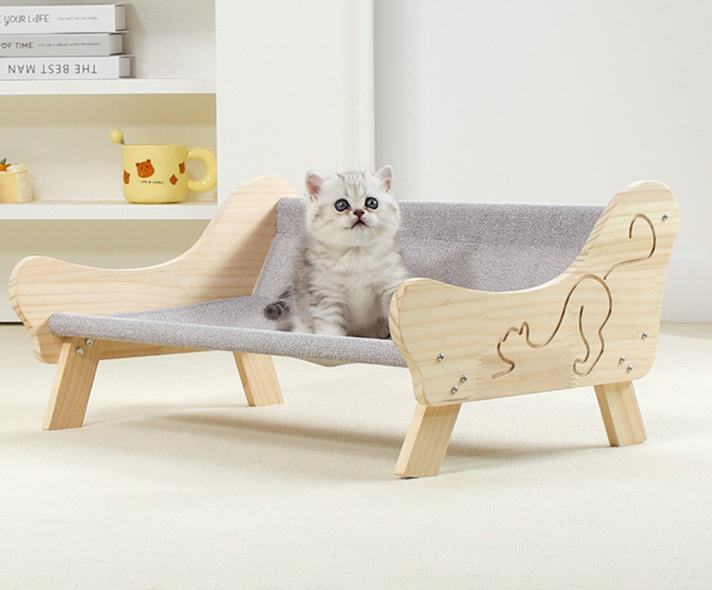 Chenpet Wholesale Slide Wood Cat Beds Pet Beds