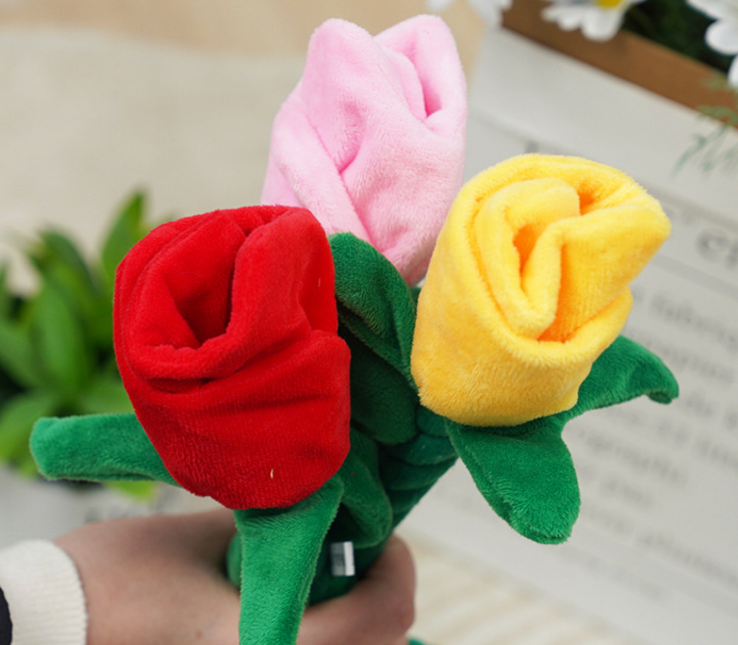 Chenpet Wholesale Flower Design Dog Chew Plush Sisal Toy