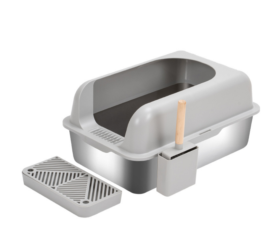 Chenept High Quality Stainless Steels Durable Cat Litter Box