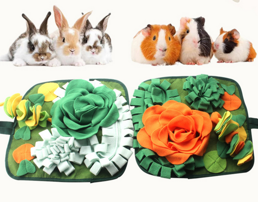 Chenpet New Design Bunny Hamsters Polar Fleece  Snuffle Mats