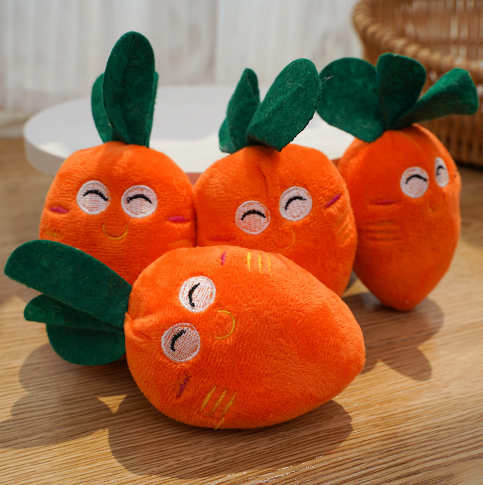 Chenpet Wholesale Carrot Design Pet Plush Dog Toys