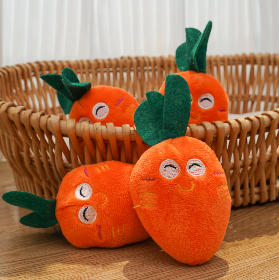 Chenpet Wholesale Carrot Design Pet Plush Dog Toys