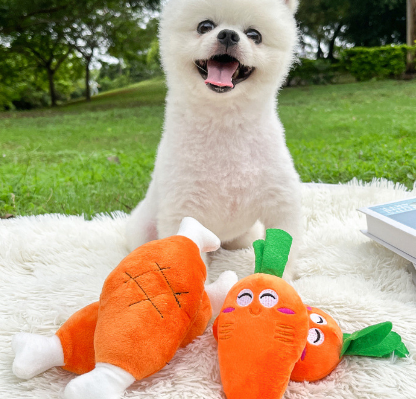 Chenpet Wholesale Carrot Design Pet Plush Dog Toys