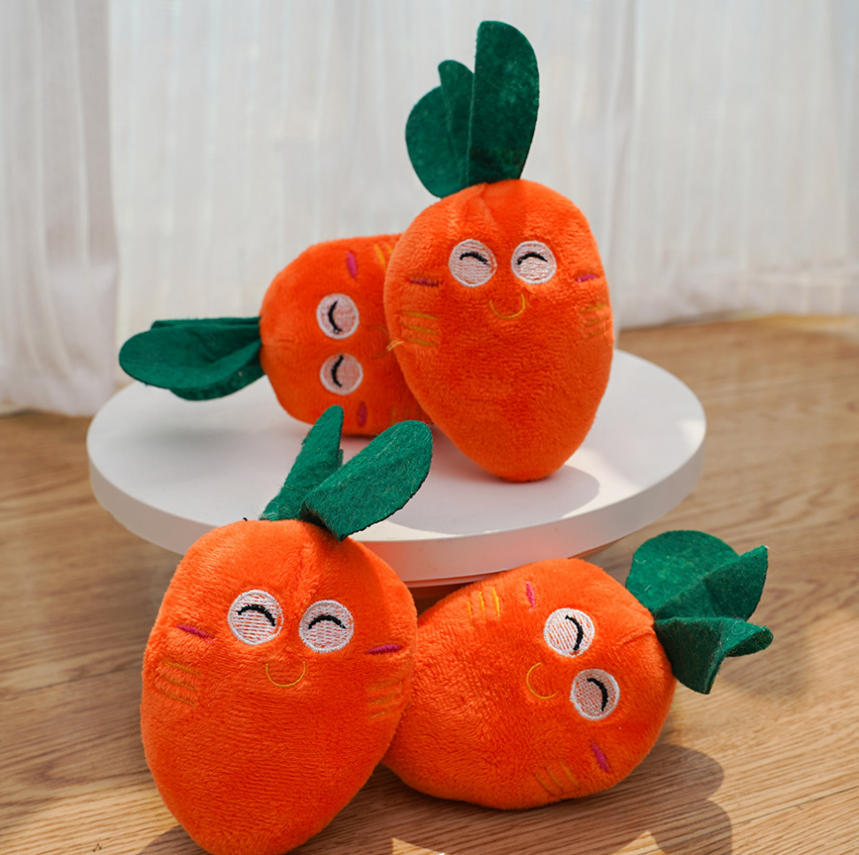 Chenpet Wholesale Carrot Design Pet Plush Dog Toys