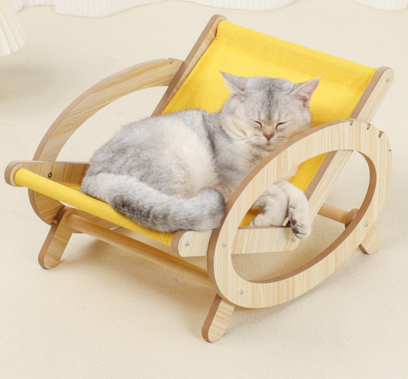 Chenpet Sisal Pet Lounger Chair Cat Beds