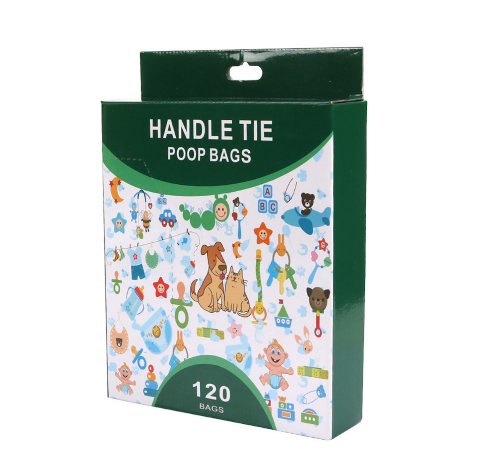 Chenpet Eco-friendly New Design Handle Tie Poop Bags