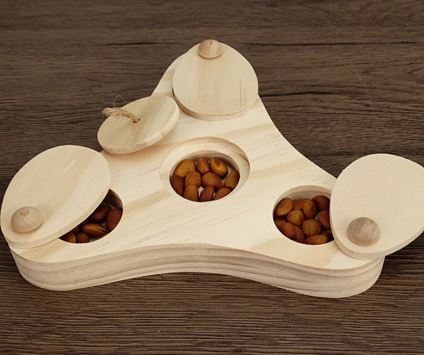 Chenpet Wholesale Solid Wooden Pet Puzzle Feeder Toys