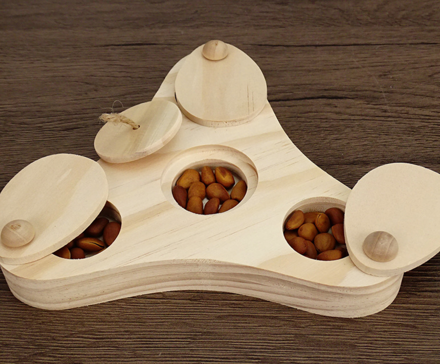 Chenpet Wholesale Solid Wooden Pet Puzzle Feeder Toys