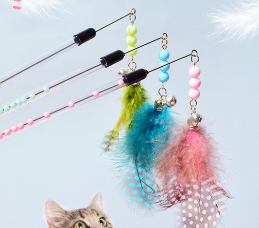 Chenpet Wholesale New Design Of Pet Feather Play  Cat Toys