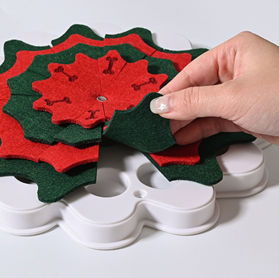 Chenpet Christmas Festival Pet Dog Puzzle Bowls