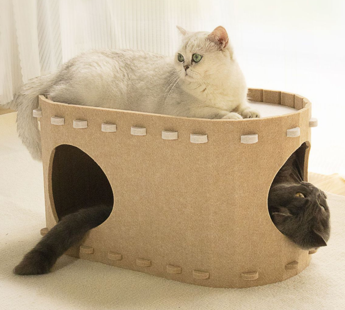 Chenpet Wholesale High Quality Felt Cozy Pet Beds Cat Beds