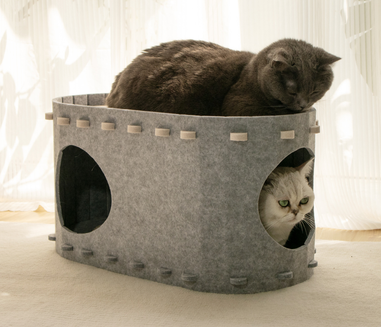 Chenpet Wholesale High Quality Felt Cozy Pet Beds Cat Beds