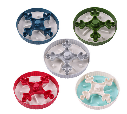 Chenpet Wholesale ABS Pet Puzzle Feeding Slower Interactive Bowls