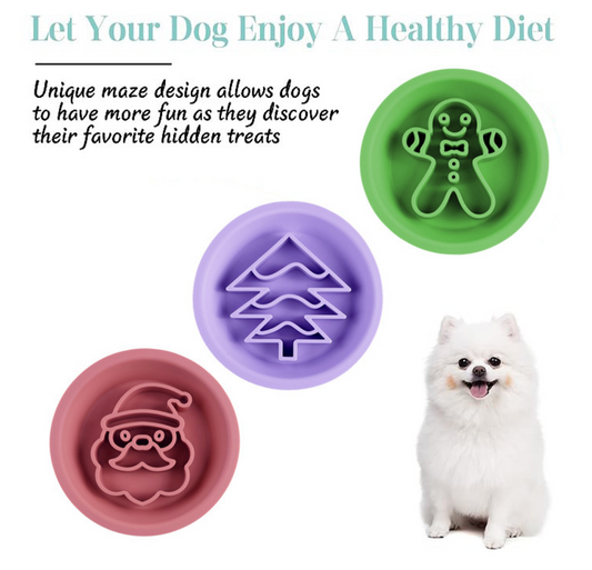 Chenpet Wholesale Custom Christmas Festival Pet Feeding Bowls