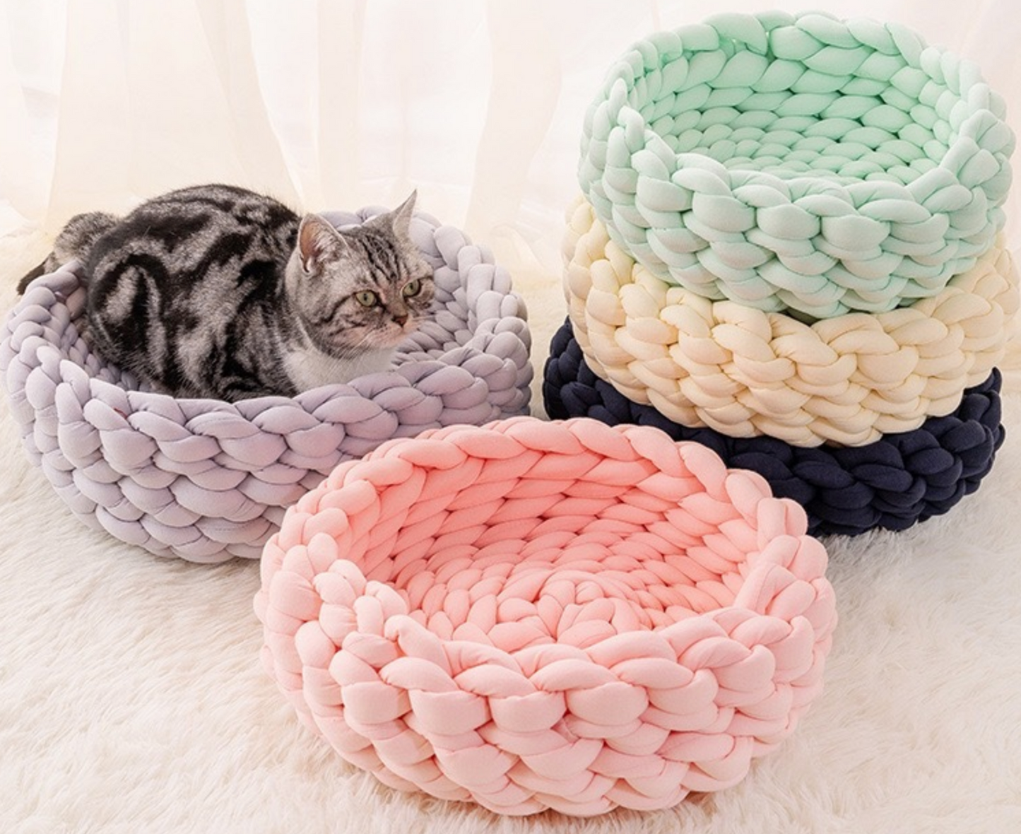 Chenpet Wholesale Hot Selling Durable Hand Made Washable Pet Beds